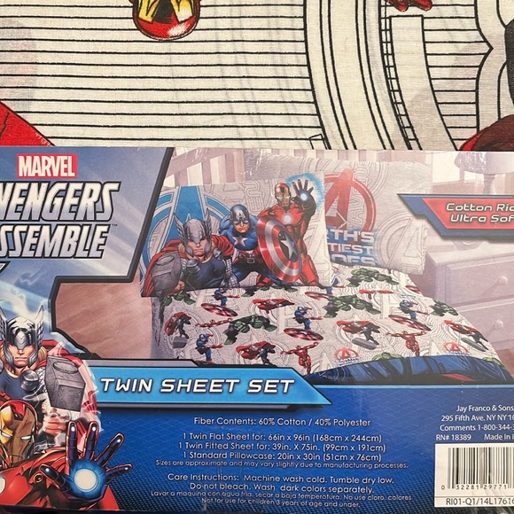 Marvel Bedding Marvel Avengers Twin Sheets Set Brand New Poshmark